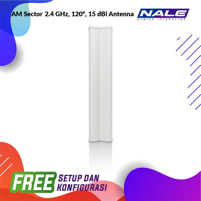 airMAX Sector 2.4 GHz, 120º, 15 dBi Antenna Ubiquiti airMAX Sector 2.4 GHz, 120º, 15 dBi Antenna - Gambar 1