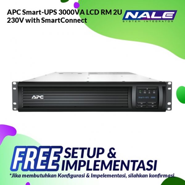 APC Smart-UPS 3000VA LCD RM 2U 230V with SmartConnect (SMT3000RMI2UC)