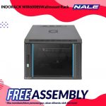 INDORACK WIR6008S Wallmount Rack 8U-600mm Depth Single Glass Door