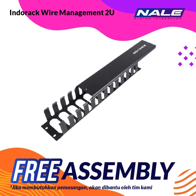 WM02 INDORACK Wire Management 2U (WM02) - Gambar 1