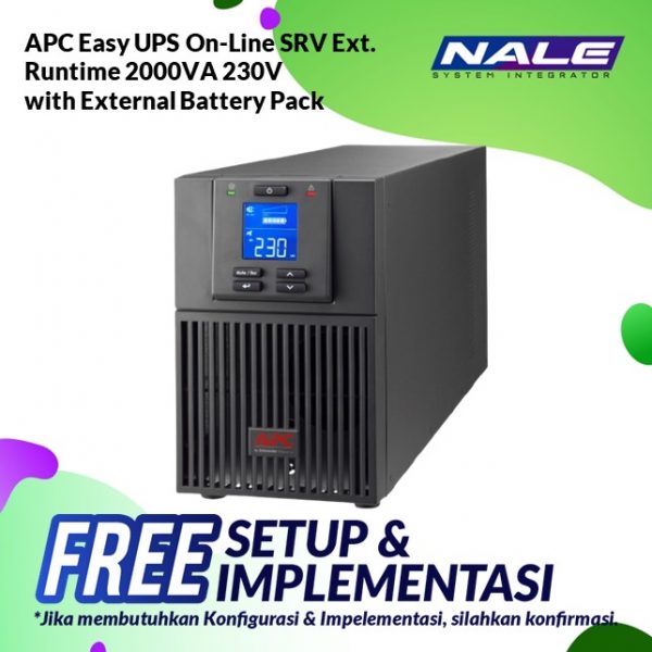APC Easy UPS On-Line SRV Ext. Runtime 2000VA 230V with External Battery Pack(SRV2KIL)