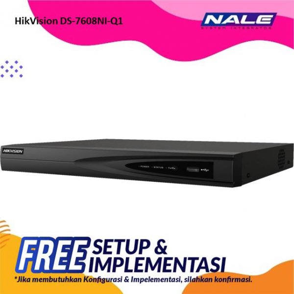 Hikvision 8-ch 1U Q Series NVR (DS-7608NI-Q1(E))