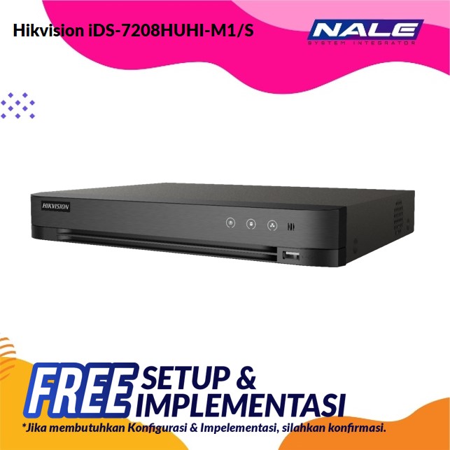 Slide1 Hikvision 8-ch 5 MP 1U H.265 AcuSense DVR (iDS-7208HUHI-M1/S) - Gambar 1