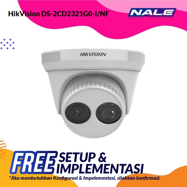 HikVision  2 MP WDR Fixed Turret Network Camera (DS-2CD2321G0-I/NF)