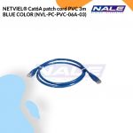 NETVIEL® Cat6A patch cord PVC 3m BLUE COLOR (NVL-PC-PVC-06A-03)