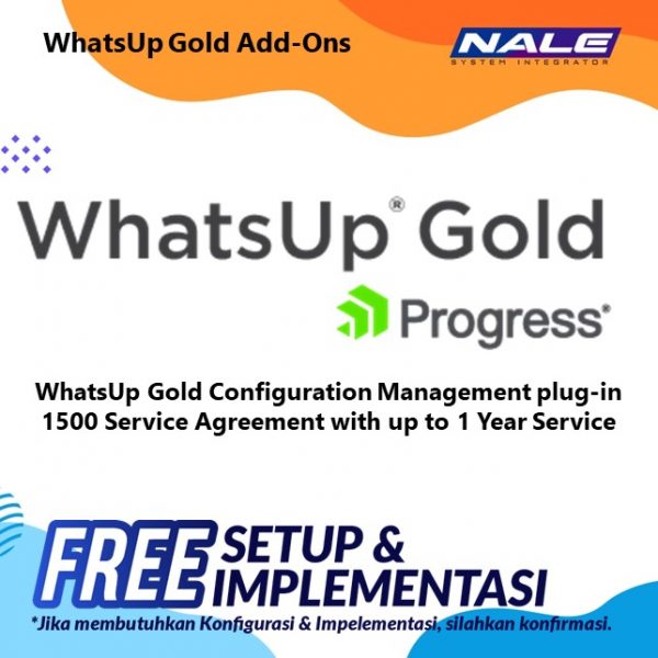 WhatsUp Gold Configuration Management plug-in 1500 Service Agreement with up to 1 Year Service