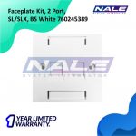 Commscope Faceplate Kit 2 Port SL/SLX BS White (760245389) - Gambar 2
