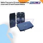 NETVIEL® Splice Tray up to 12 cores, includes top cover and 12 each Fussion Sleeve (NVL-FO-ST)
