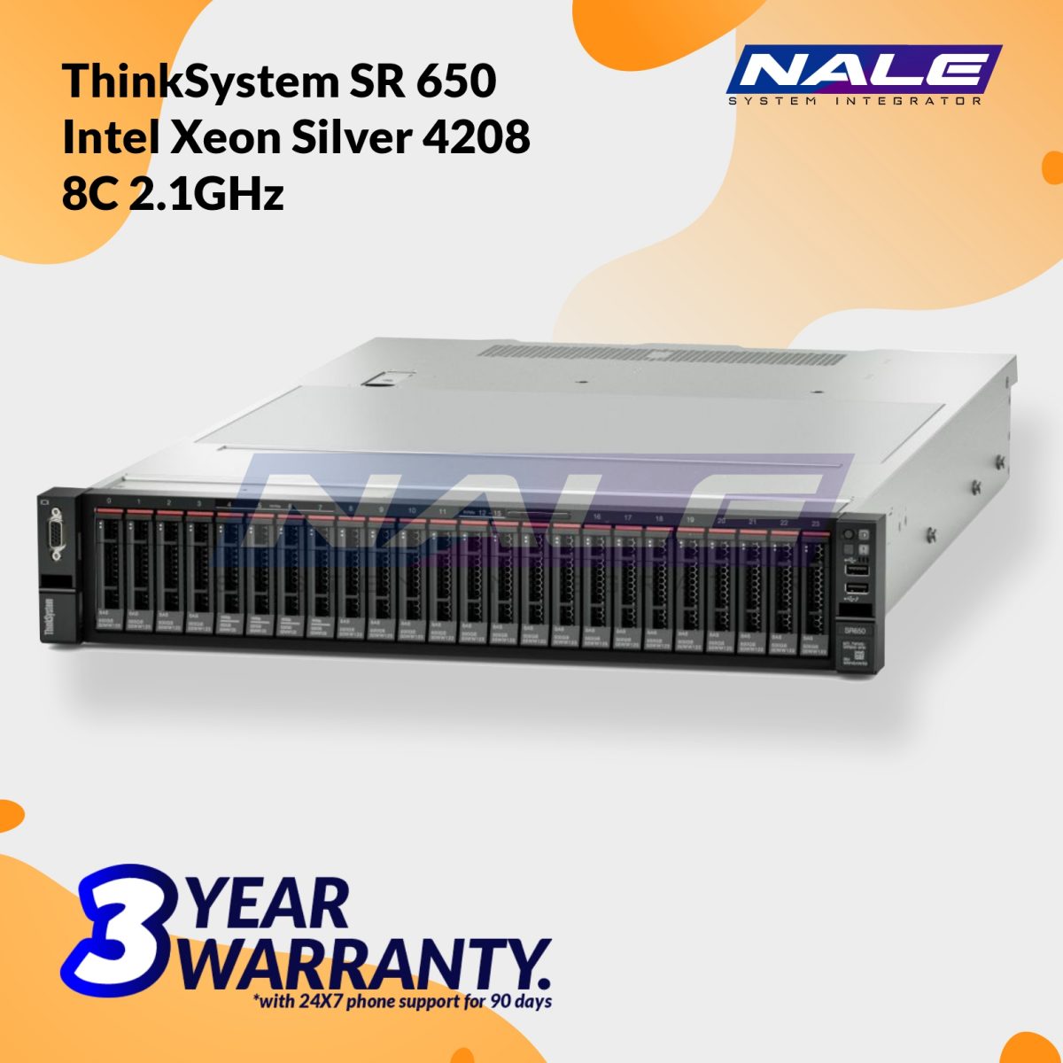 Lenovo ThinkSystem SR650 Intel Xeon Silver 4208 8C 2.1Ghz (7X06A0CDSG) - Gambar 2
