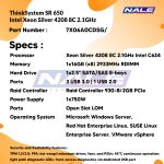 Lenovo ThinkSystem SR650 Intel Xeon Silver 4208 8C 2.1Ghz (7X06A0CDSG) - Gambar 3