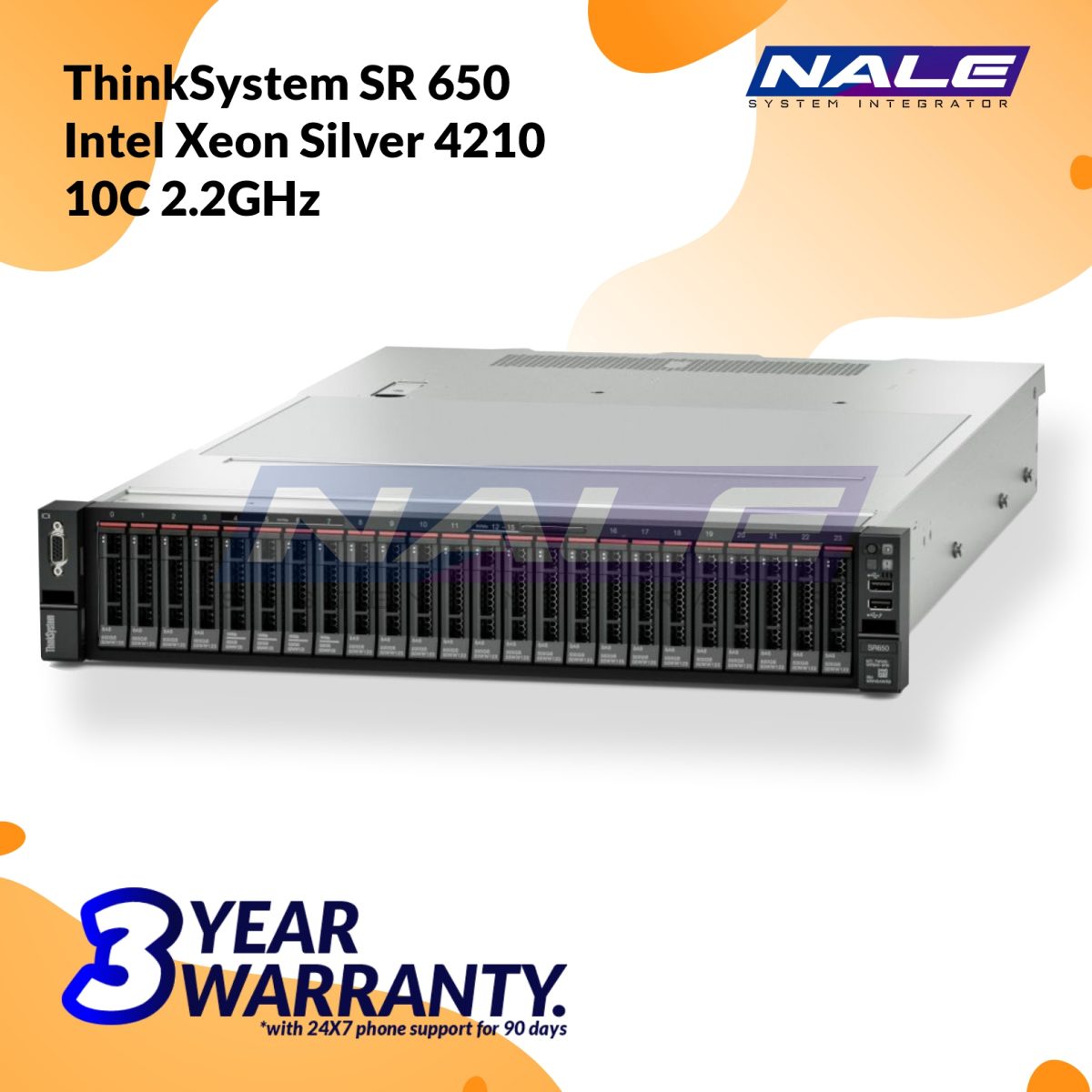 Lenovo ThinkSystem SR650 Intel Xeon Silver 4210 10C 2.2Ghz (7X06A0CTSG) - Gambar 2