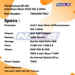 Lenovo ThinkSystem SR650 Intel Xeon Silver 4210 10C 2.2Ghz (7X06A0CTSG) - Gambar 3