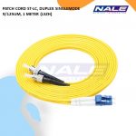 Patch Cord ST-LC, Duplex Singlemode 9/125um, 1 meter (LSZH) (NVL-DPSM1-ST-LC-001)