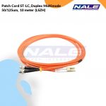 Netviel Patch Cord ST-LC, Duplex Multimode 50/125um, 10 meter (LSZH) (NVL-DPMM2-ST-LC-010)