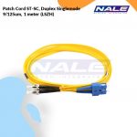 Netviel Patch Cord ST-SC, Duplex Singlemode 9/125um, 1 meter (LSZH) (NVL-DPSM1-ST-SC-001)