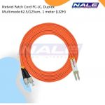 Netviel Patch Cord FC-LC, Duplex Multimode 62.5/125um, 1 meter (LSZH) (NVL-DPMM1-FC-LC-001)