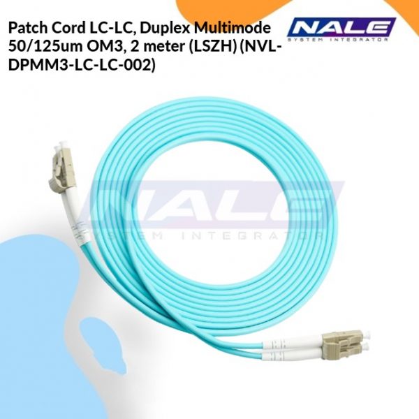 Patch Cord LC-LC, Duplex Multimode 50/125um OM3, 2 meter (LSZH) (NVL-DPMM3-LC-LC-002)