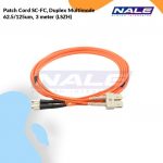 Netviel Patch Cord SC-FC, Duplex Multimode 62.5/125um, 3 meter (LSZH) (NVL-DPMM1-SC-FC-003)