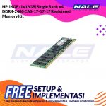 HP 16GB (1x16GB) Single Rank x4 DDR4-2400 CAS-17-17-17 Registered Memory Kit (805349-B21)