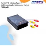 Netviel OTB Minibox 4 port ST Multimode Loaded Splice Accs ( Exclude FO Pigtail ) (NVL-OTB-MB-12/4-ST-S)