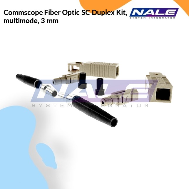 Commscope Fiber Optic SC Duplex Kit, multimode, 3 mm (5504657-1)