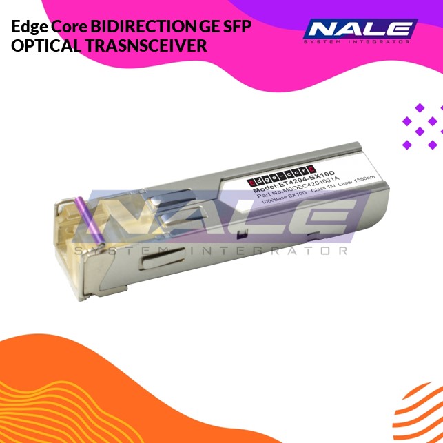 ET4204-BX10D Edge Core Bidirection GE SFP Optical Transceiver (ET4204-BX10D) - Gambar 1