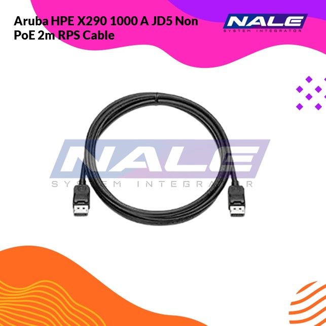 JD188A Aruba HPE X290 1000 A JD5 Non PoE 2m RPS Cable (JD188A) - Gambar 1
