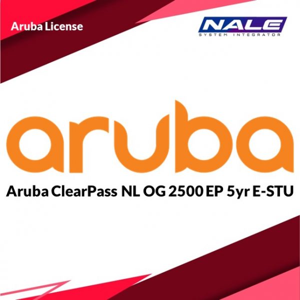 Aruba ClearPass NL OG 2500 EP 5yr E-STU (JZ502AAE)