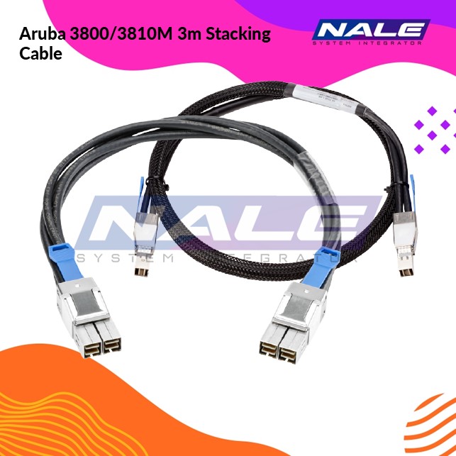 Slide1 Aruba 3800/3810M 3m Stacking Cable (J9579A) - Gambar 1