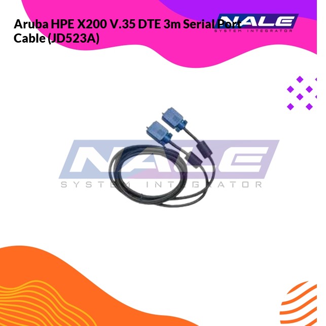 Slide1 Aruba HPE X200 V.35 DTE 3m Serial Port Cable (JD523A) - Gambar 1