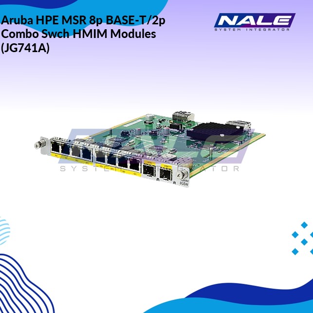 Slide1 Aruba HPE MSR 8p BASE-T/2p Combo Swch HMIM Modules (JG741A) - Gambar 1