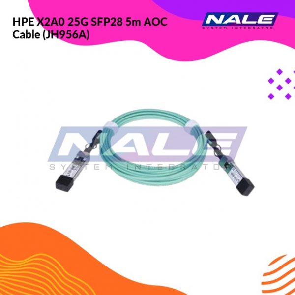 HPE X2A0 25G SFP28 5m AOC Cable (JH956A)