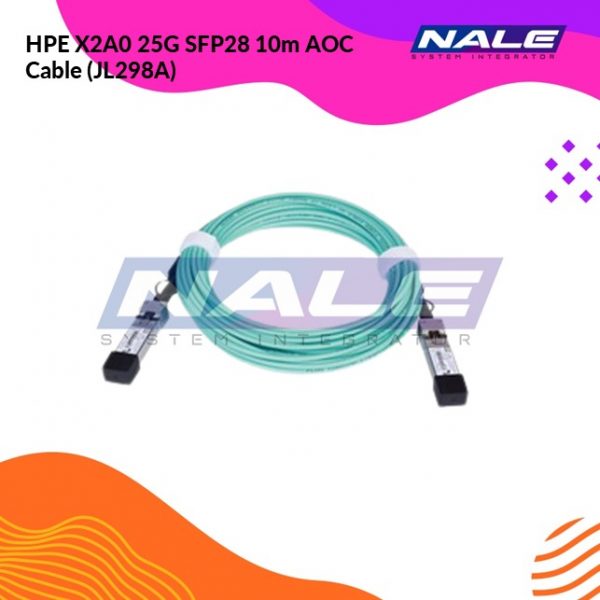 HPE X2A0 25G SFP28 10m AOC Cable (JL298A)
