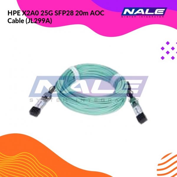HPE X2A0 25G SFP28 20m AOC Cable (JL299A)