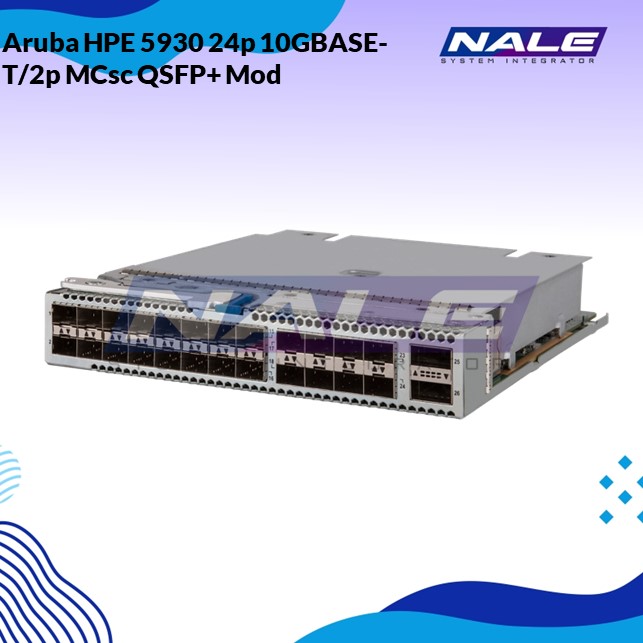 Slide1 Aruba HPE 5930 24p 10GBASE-T/2p MCsc QSFP+ Mod (JH182A) - Gambar 1