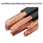 Jasa Pulling, Laying, Piping Copper Cable 4 x 50 mm