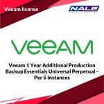 Veeam 1 Year Additional Production Backup Essentials Universal Perpetual - Per 5 Instances