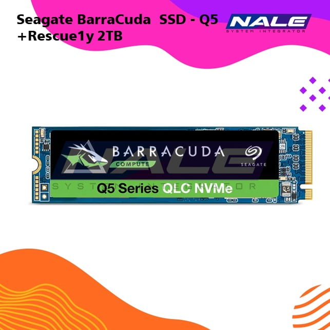 Slide1 Seagate BarraCuda SSD - Q5 +Rescue1y 2TB - Gambar 1