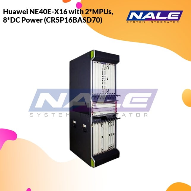 hw121 Huawei NE40E-X16 with 2*MPUs, 8*DC Power (CR5P16BASD70) - Gambar 1