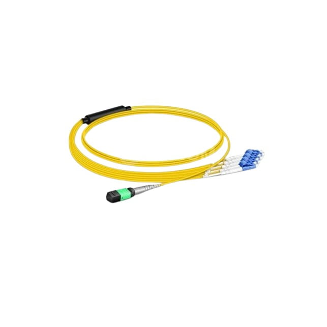 4 Juniper MTP to 4xLC pairs SMF passive breakout cable 1m length (MTP-4LC-S1M) - Gambar 1