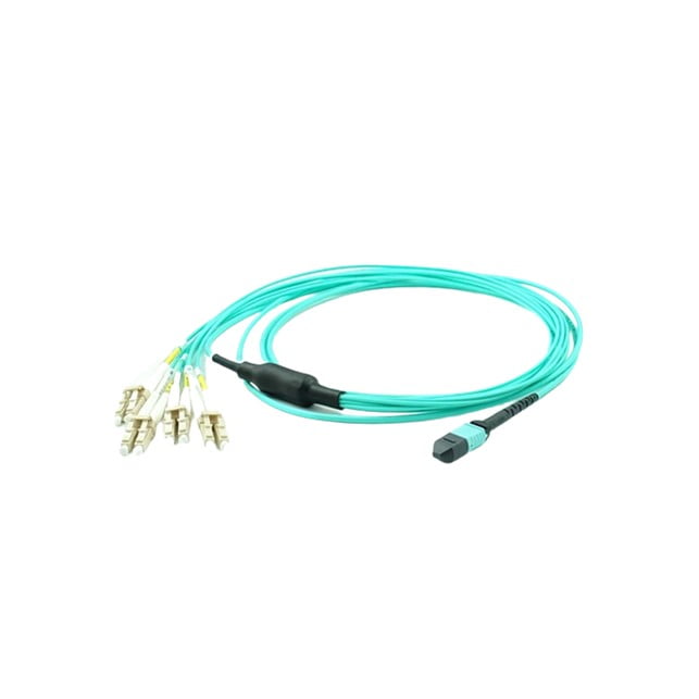 5 Juniper MTP to 4xLC pairs MMF passive breakout cable 5m length (MTP-4LC-M5M) - Gambar 1