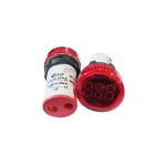 ECLAT PILOT LAMP LED VOLT METER 22MM 20-500V SQUARE PANEL RED INDICATOR