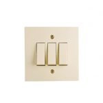 SAKLAR TRIPLE NEW GEE BROCO 6613 3G 1W CREAM