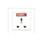 STOP KONTAK AC PLANO E155 WHITE BROCO