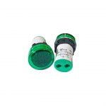 ECLAT PILOT LAMP LED HZ METER 22MM 30-105HZ ROUND PANEL FREQUENCY GREEN INDICATOR