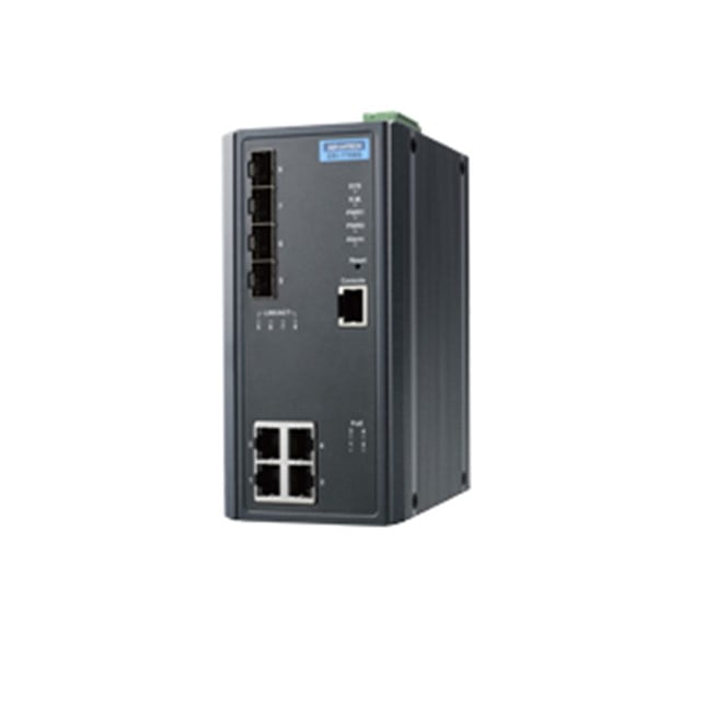 112 Advantech 4G+4SFP with POE wide temperature (EKI-7708G-4FPI-AE) - Gambar 1