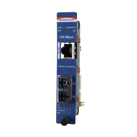 Advantech Managed Modular Media Converter, 100Mbps, Single-Strand 1550xmt, 40km, SC (IMC-751-SSER)