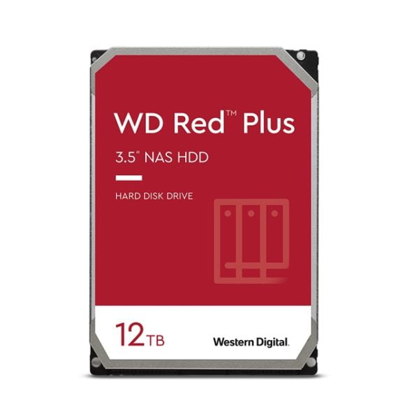 WD Red Plus Internal NAS HDD 3.5" - 12TB (WD120EFGX)