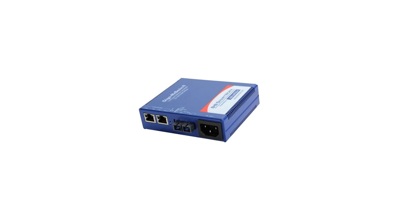Advantech Standalone Media Converter, 1000Mbps, Multimode 1300nm, 2km, SC, AC adapter (also known as Giga-McBasic 856-30602) (IMC-470-M1-US)