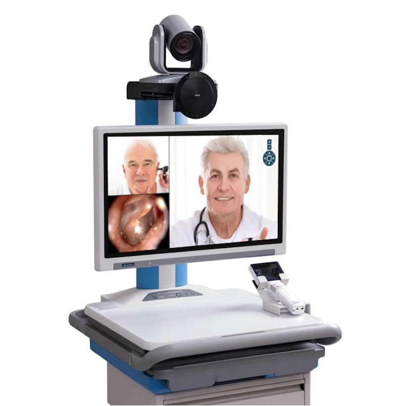 Advantech Telehealth/Telemedicine solution including AMiS-72 Telehealth Cart, Horus Scope and Medical Video Conferencing Software (AMIS-50E72CSLHKN50)